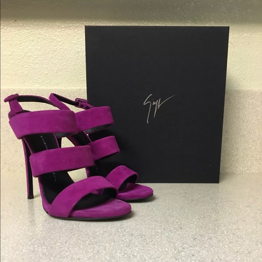 Giuseppe Zanotti ‘Alien’ Heeled Suede Sandal